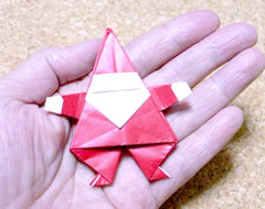 折り紙のサンタクロース